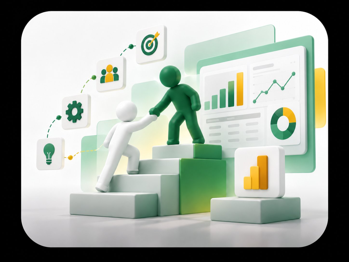 Konsultant pracujący nad projektem Power BI – wsparcie projektowe